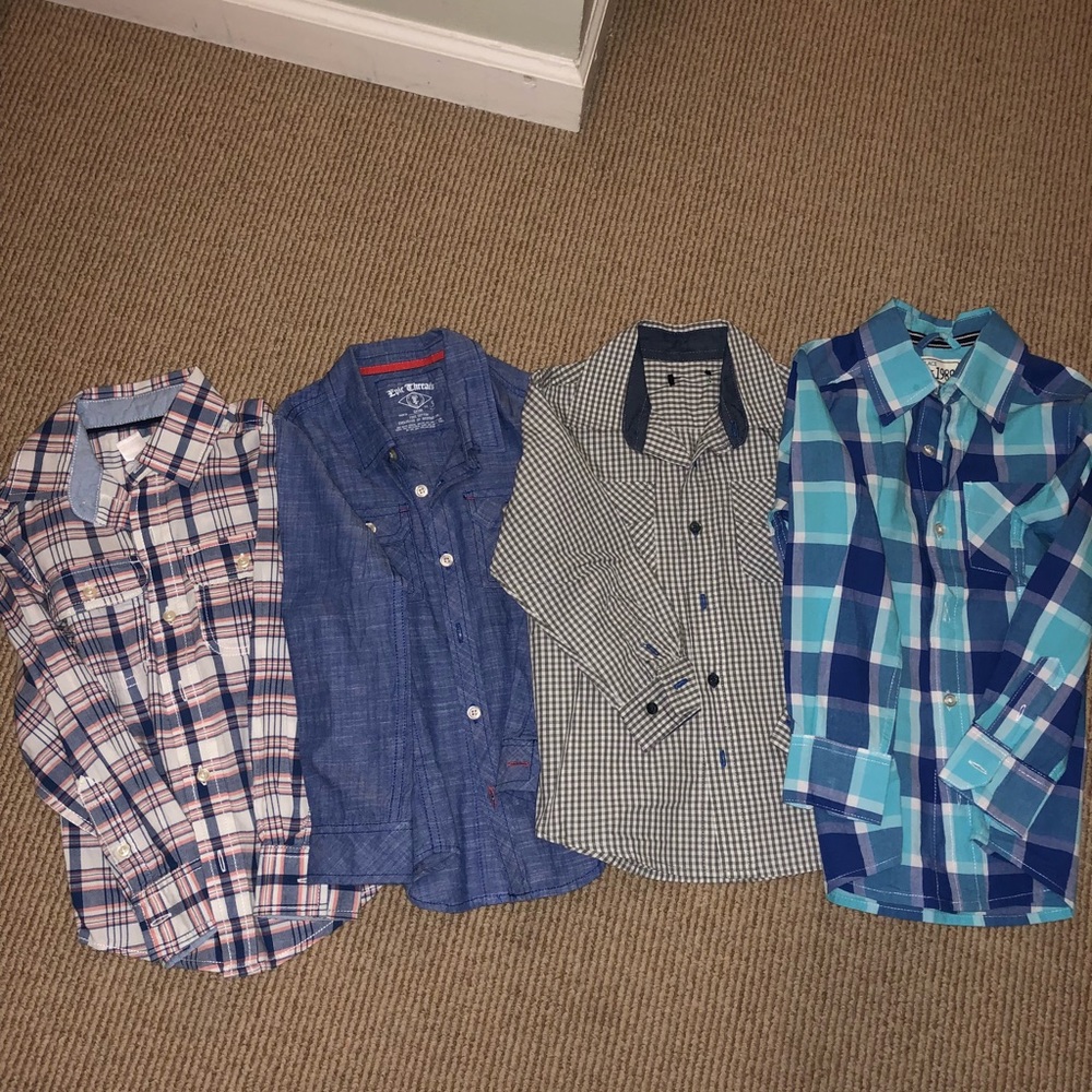 Bundle of little boys button down shirts!